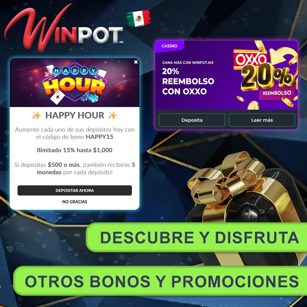 Descubra y disfrute de otras bonificaciones y promociones