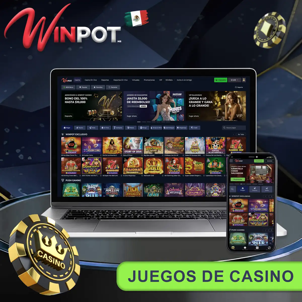 Winpot Mexico Juegos de Casino